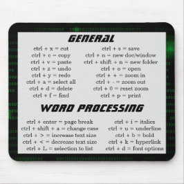 Binaire Code voor snelkoppelingsplaat voor toetsen Muismat