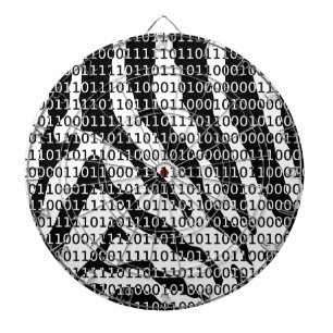 Binaire code zwart-wit Zebra Dartbord