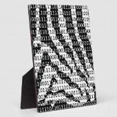 Binaire code zwart-wit Zebra Fotoplaat (Zijkant)