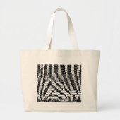 Binaire code zwart-wit Zebra Grote Tote Bag (Voorkant)
