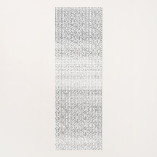 Binaire code zwarte witte strepen yogamat (Achterkant)