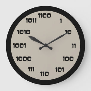 Binaire codeklok grote klok