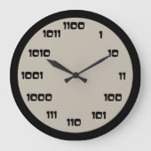 Binaire codeklok grote klok (Voorkant)