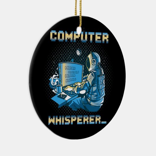 Binaire Codering Computer Whisperer Programmer Keramisch Ornament (Rechts)