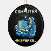Binaire Codering Computer Whisperer Programmer Keramisch Ornament (Links)