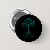 Binaire codering programmeur Grafisch ontwerp voor Ronde Button 5,7 Cm (Voorkant /achterkant)