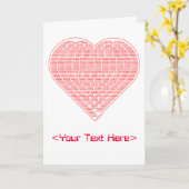 Binaire hart Kaart (Gele Bloem)