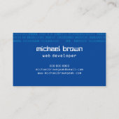 Binaire Nummers van ontwikkelaars Kunstmatige Inte Visitekaartje (Achterkant)