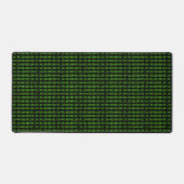 Binaire Ones Zeroes - Retro Computer Nerd Thema Bureaumat (Voorkant)
