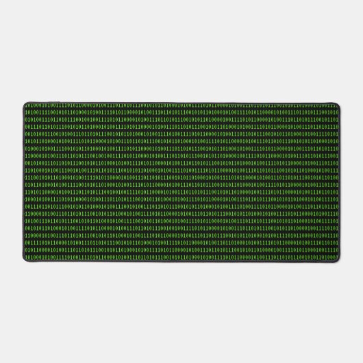Binaire Ones Zeroes - Retro Computer Nerd Thema Bureaumat (Voorkant)