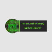 Binaire Padlock - Web & Technology Privacy Black Naamplaatje (Voorkant)