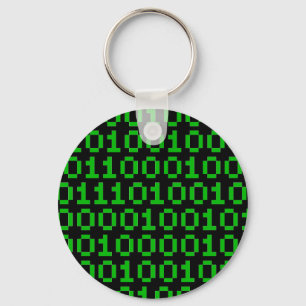 Binaire pixelsleutelketen sleutelhanger
