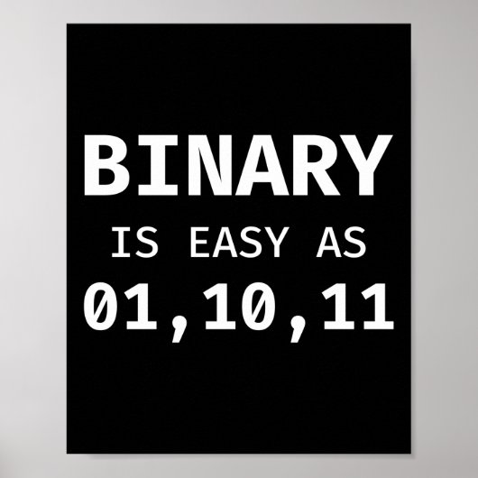 Binaire programmamodering is even gemakkelijk als  poster (Voorkant)