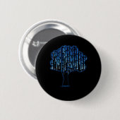 Binaire software Codering Computer Programmer Ronde Button 5,7 Cm (Voorkant /achterkant)