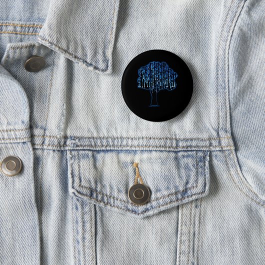Binaire software Codering Computer Programmer Ronde Button 5,7 Cm (In situ)