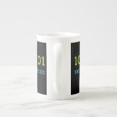 BiNALUXE Zwarte Koffie Mok (Achterkant)