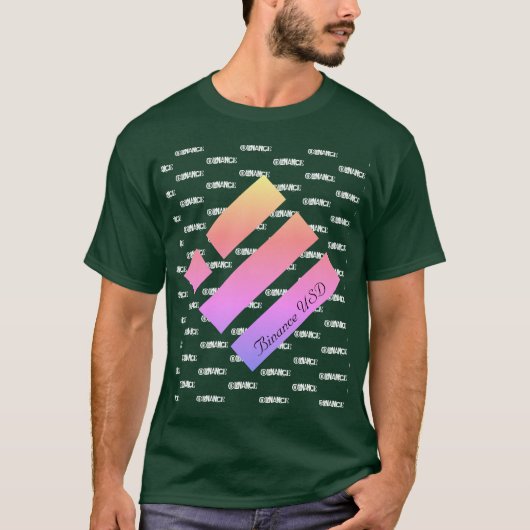 BINANCE USD CRYPTO CURRENCY LOGO T-Shirt (Voorkant)