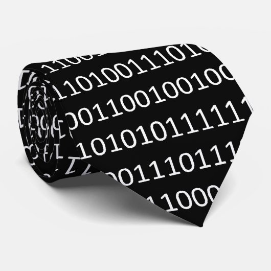 binär binary Code Stropdas (Opgerold)