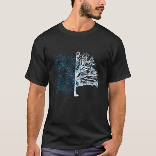 Binar Coder Codering Computer Programmer Programme T-shirt (Voorkant)