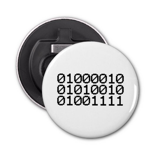 BINARY BRO BUTTON FLESOPENER (Voorkant)