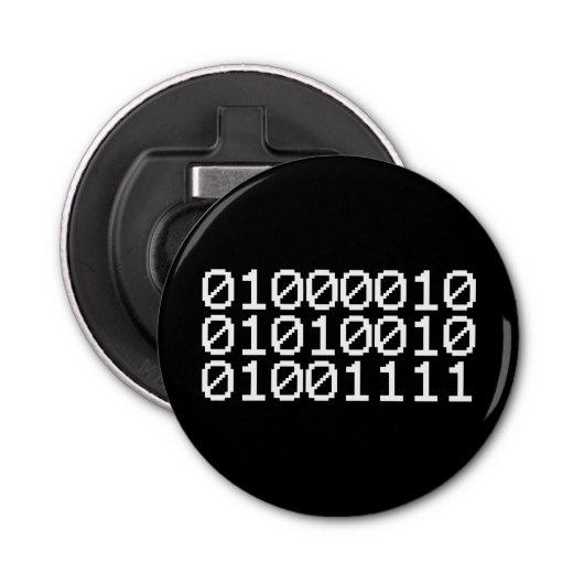 BINARY BRO BUTTON FLESOPENER (Voorkant)