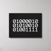 BINARY BRO CANVAS AFDRUK (Voorkant)