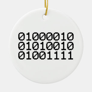 BINARY BRO KERAMISCH ORNAMENT