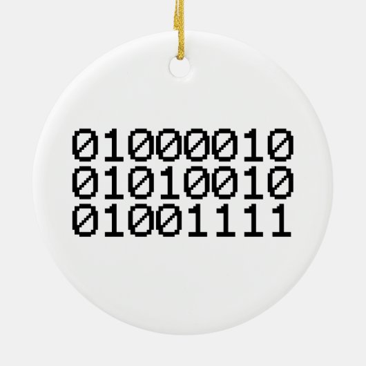 BINARY BRO KERAMISCH ORNAMENT (Achterkant)