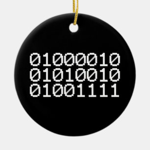 BINARY BRO KERAMISCH ORNAMENT