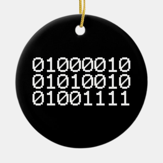 BINARY BRO KERAMISCH ORNAMENT (Voorkant)