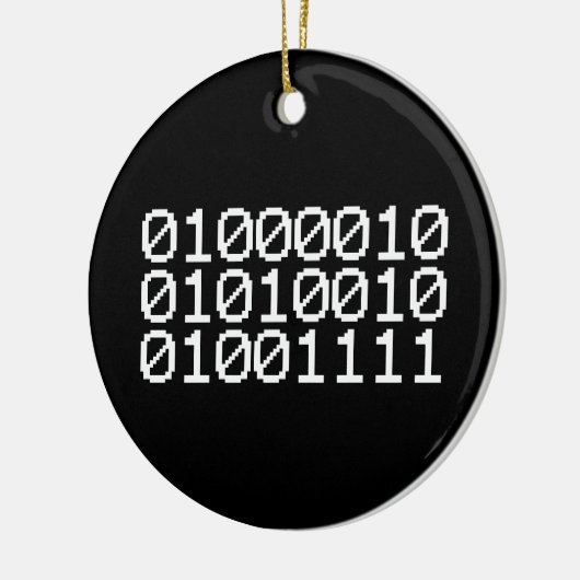 BINARY BRO KERAMISCH ORNAMENT (Links)