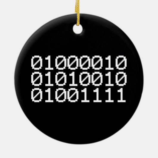 BINARY BRO KERAMISCH ORNAMENT (Achterkant)