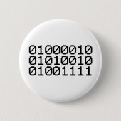 BINARY BRO RONDE BUTTON 5,7 CM (Voorkant)