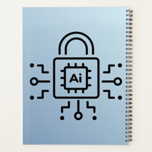 Binary code Spiral Planner– Modern Design Planner (Achterkant)