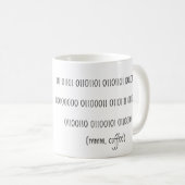 Binary code tasse à café avec Robot (Devant droit)