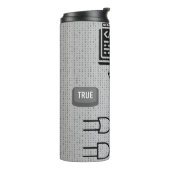 Binary Code Thermal Tumbler – Modern Tech Design Thermosbeker (Gedraaid links)