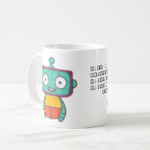 Binary Coffee Mug - Mmm, Café (Devant gauche)
