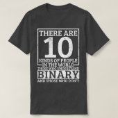 Binary Computer Programmer Software Ontwikkelaar T-shirt (Design voorkant)