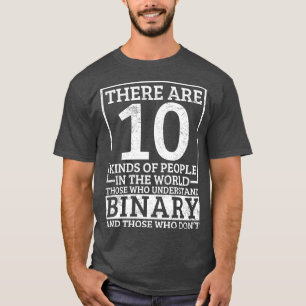 Binary Computer Programmer Software Ontwikkelaar T-shirt