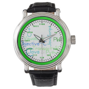 Binary Computer Science Watch Horloge