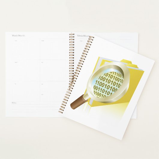 Binary Data Magnification de verre Recherche de fi