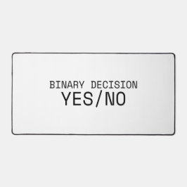 Binary Decision Yes No Minimalist Typewriter Bureaumat