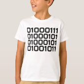 BINARY Geek FUN Graphic T-shirt (Voorkant)