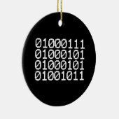 BINARY GEEK KERAMISCH ORNAMENT (Rechts)