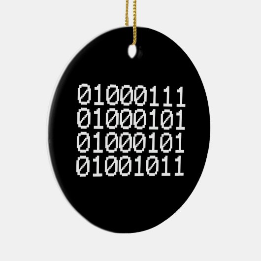 BINARY GEEK KERAMISCH ORNAMENT (Rechts)