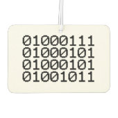 BINARY GEEK LUCHTVERFRISSER (Achterkant)