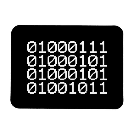 BINARY GEEK MAGNEET (Horizontaal)