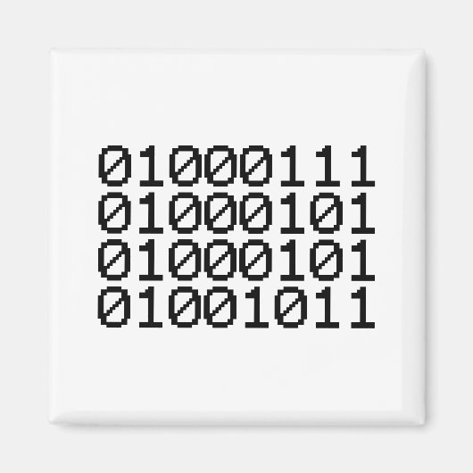 BINARY GEEK MAGNEET (Voorkant)