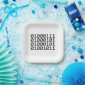 BINARY GEEK PAPIEREN BORDJE (Feest)