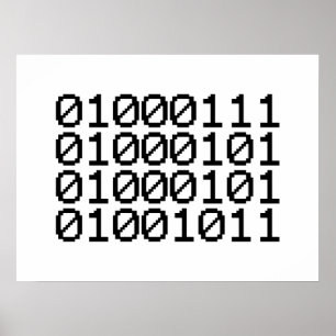 BINARY GEEK POSTER